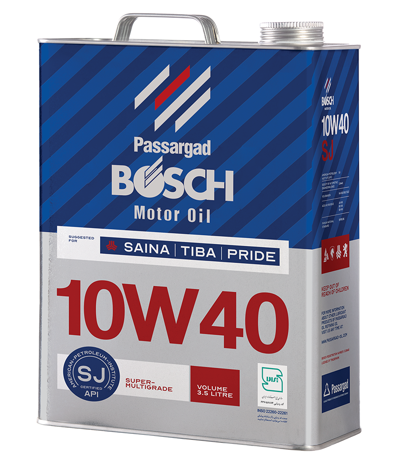 روغن موتور بوش تیبا 10W40 SJ 3.5 لیتری
