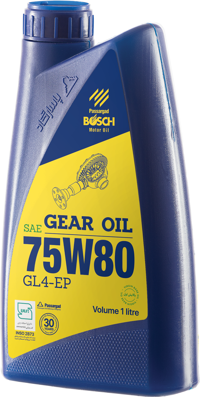 روغن دنده واسکازین هیپوئید بوش 75W80 GL4 1 لیتری