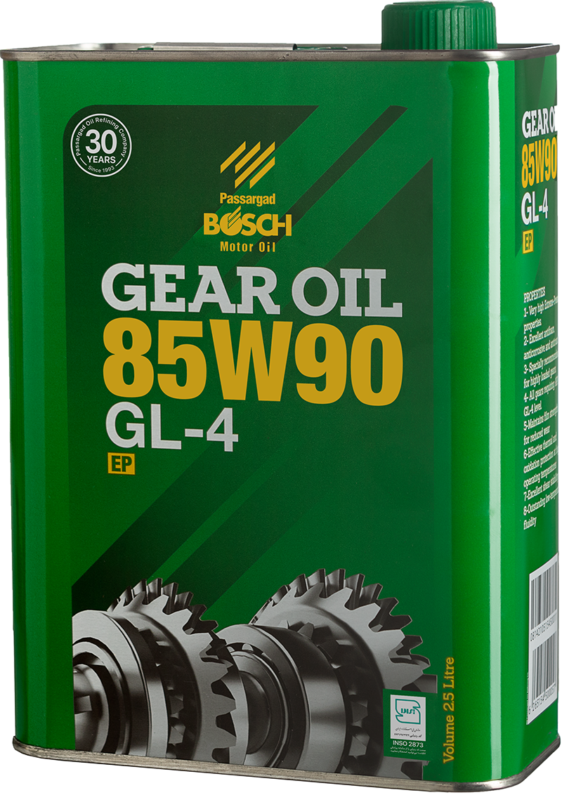 روغن دنده واسکازین هیپوئید بوش 85W90 GL4 2.5 لیتری
