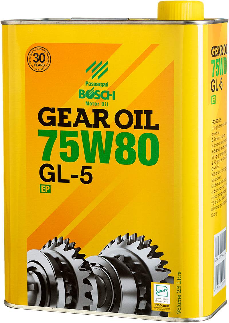 روغن دنده واسکازین سوپر هیپوئید بوش 75W80 GL5 2.5 لیتری