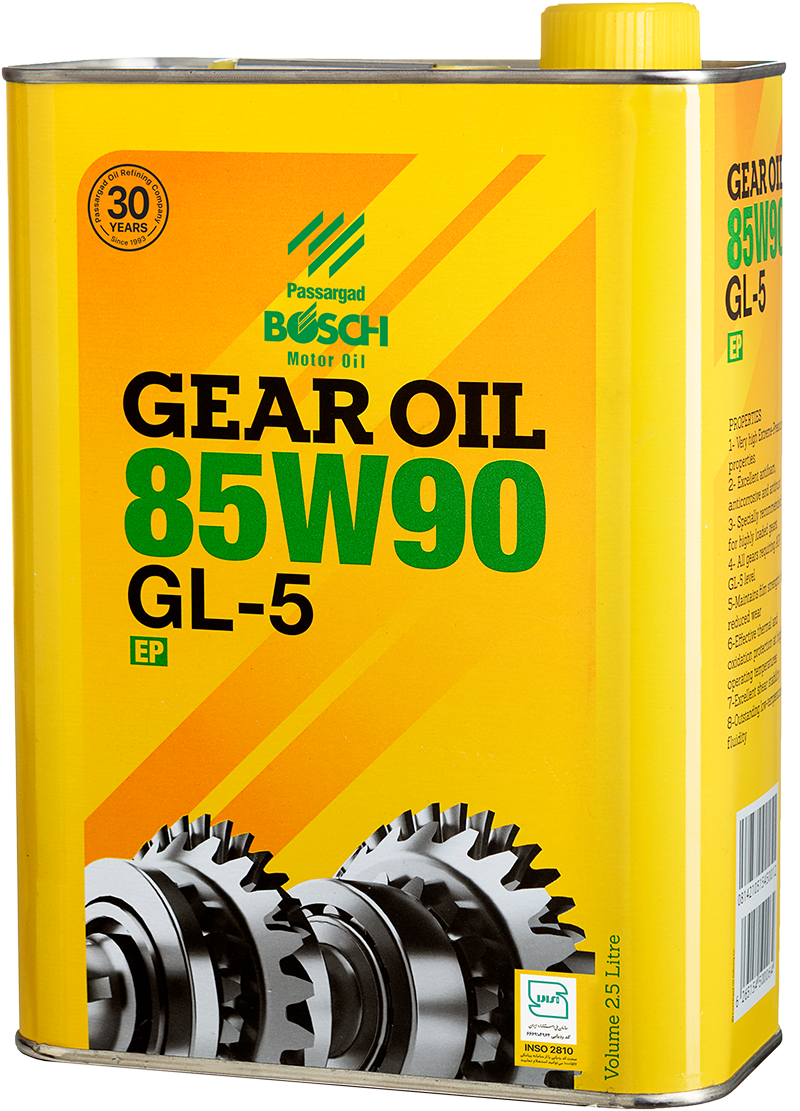 روغن دنده واسکازین سوپر هیپوئید بوش 85W90 GL5 2.5 لیتری