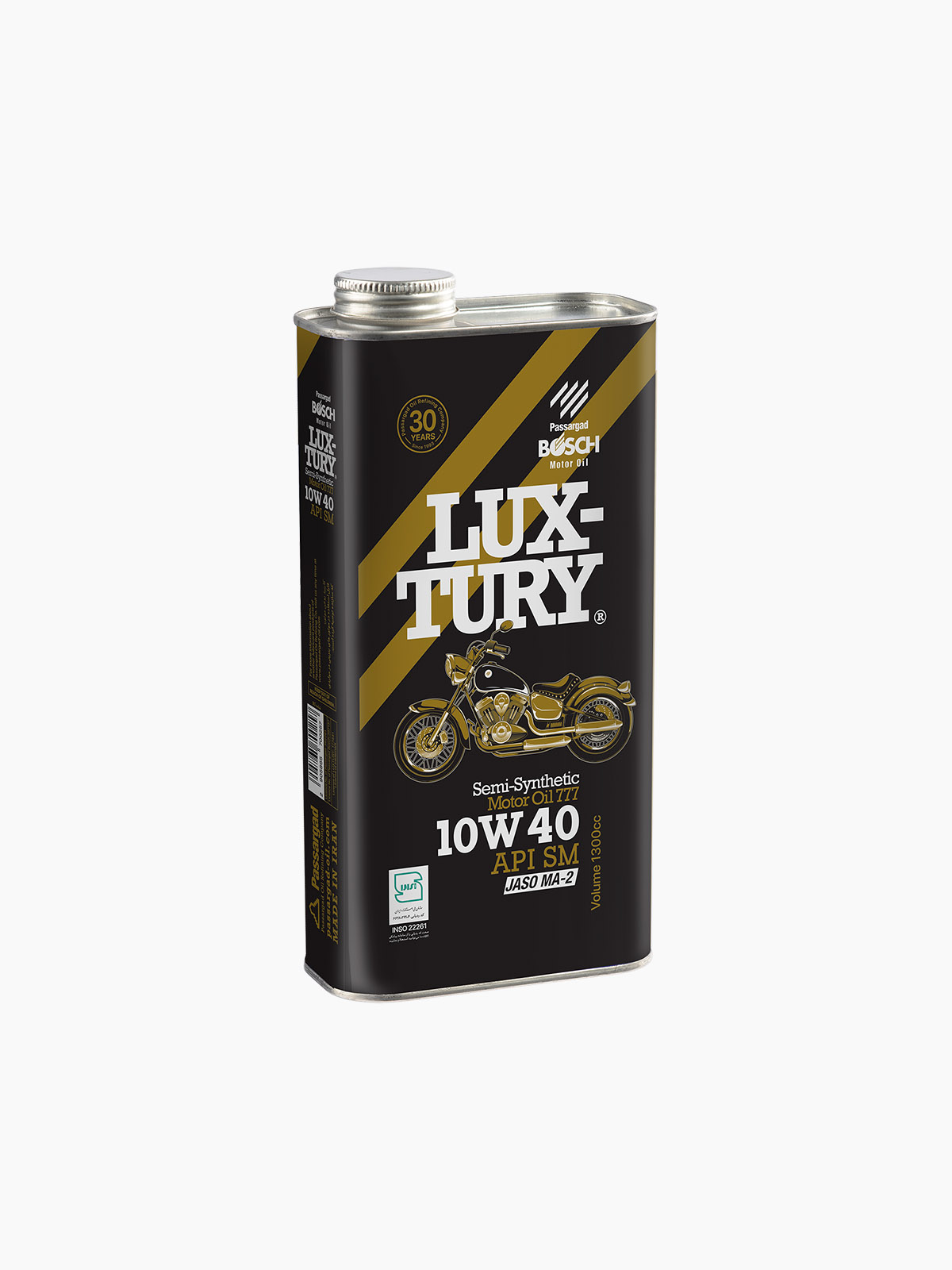 روغن موتورسیکلت بوش لاکچری مشکی 10W40 SM 1300 سیسی